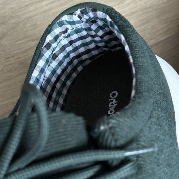 Ortho Comfoot Shoes Men 11.5 Green Corduroy Cushioned Walking Orthopedic - Picture 8 of 12